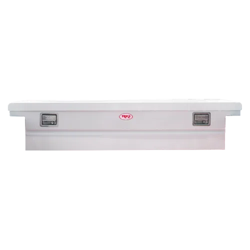 C63LP – RKI Tool Box, Crossover Low Profile Single Lid Powder Coated White Steel 20 Inch Length x 71-1/4 Inch Width x...